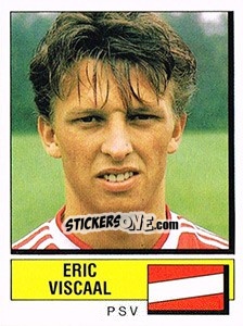 Sticker Eric Viscaal - Voetbal 1987-1988 n. 195 - Panini