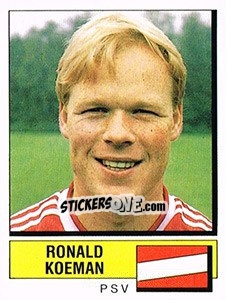 Sticker Ronald Koeman - Voetbal 1987-1988 - Panini