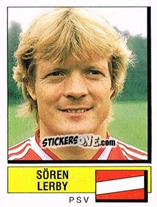Sticker Soren Lerby - Voetbal 1987-1988 n. 198 - Panini