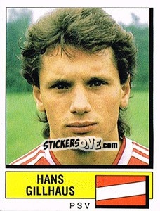 Sticker Hans Gillhaus - Voetbal 1987-1988 n. 203 - Panini
