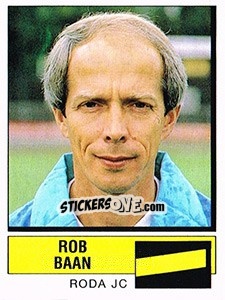 Sticker Rob Baan - Voetbal 1987-1988 - Panini