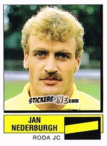 Sticker Jan Nederburgh - Voetbal 1987-1988 - Panini