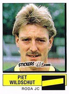 Sticker Piet Wildschut - Voetbal 1987-1988 - Panini