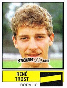 Sticker Rene Trost - Voetbal 1987-1988 - Panini
