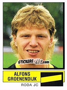 Sticker Alfons Groenendijk - Voetbal 1987-1988 - Panini