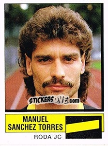 Sticker Manuel Sanchez Torres - Voetbal 1987-1988 n. 221 - Panini