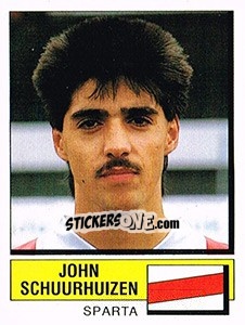 Sticker John Schuurhuizen - Voetbal 1987-1988 - Panini