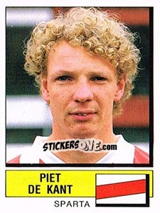 Sticker Piet de Kant - Voetbal 1987-1988 - Panini