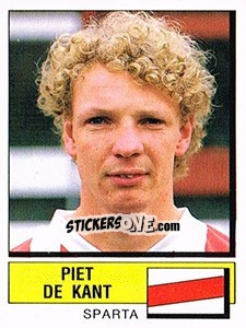 Figurina Piet de Kant - Voetbal 1987-1988 - Panini