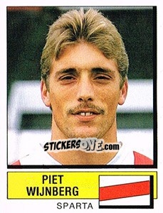Sticker Piet Wijnberg - Voetbal 1987-1988 - Panini