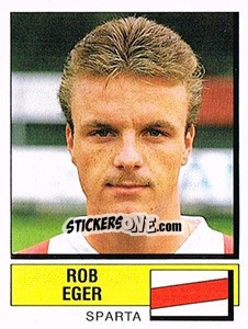 Sticker Rob Eger - Voetbal 1987-1988 - Panini