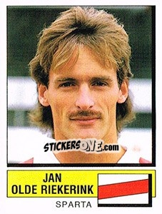 Figurina Jan Olde Riekerink - Voetbal 1987-1988 - Panini