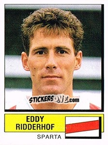 Cromo Eddy Ridderhof - Voetbal 1987-1988 - Panini