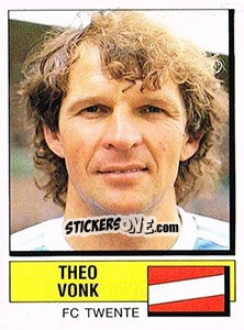 Sticker Theo Vonk - Voetbal 1987-1988 - Panini
