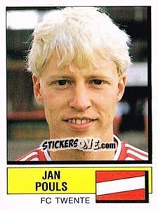 Sticker Jan Pouls - Voetbal 1987-1988 - Panini