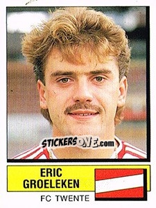 Sticker Eric Groeleken - Voetbal 1987-1988 - Panini