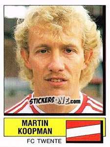 Sticker Martin Koopman - Voetbal 1987-1988 - Panini
