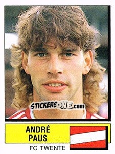 Sticker Andre Paus - Voetbal 1987-1988 - Panini