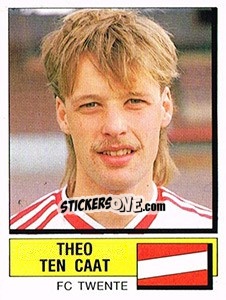 Sticker Theo ten Caat - Voetbal 1987-1988 - Panini