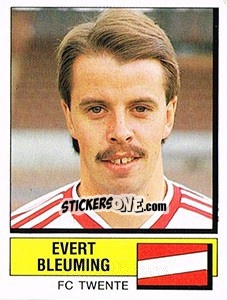 Sticker Evert Bleuming - Voetbal 1987-1988 - Panini
