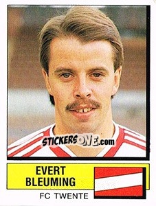 Sticker Evert Bleuming - Voetbal 1987-1988 n. 255 - Panini