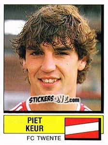 Sticker Piet Keur - Voetbal 1987-1988 - Panini
