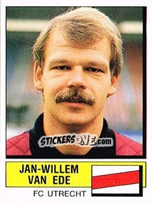 Sticker Jan-Willem van Ede - Voetbal 1987-1988 - Panini