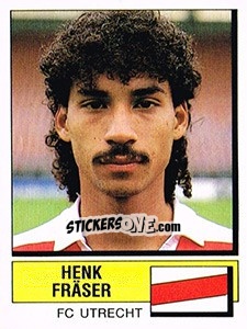 Sticker Henk Fraser - Voetbal 1987-1988 - Panini