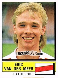 Sticker Eric van der Meer - Voetbal 1987-1988 - Panini