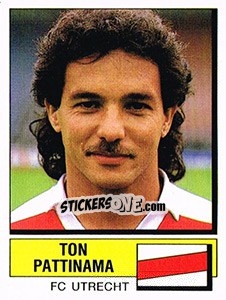 Sticker Ton Pattinama - Voetbal 1987-1988 - Panini