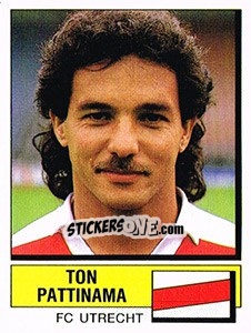 Sticker Ton Pattinama - Voetbal 1987-1988 n. 267 - Panini