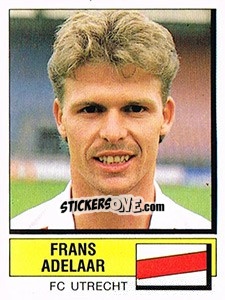 Figurina Frans Adelaar - Voetbal 1987-1988 - Panini