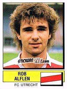 Sticker Rob Alflen - Voetbal 1987-1988 - Panini