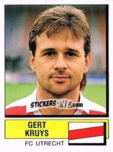 Cromo Gert Kruys - Voetbal 1987-1988 - Panini