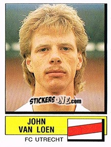 Sticker John van Loen - Voetbal 1987-1988 - Panini