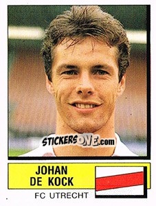 Sticker Johan de Kock - Voetbal 1987-1988 n. 274 - Panini