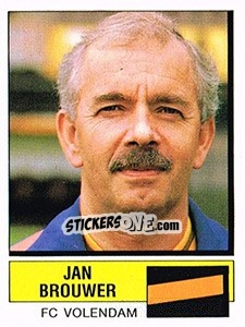 Sticker Jan Brouwer - Voetbal 1987-1988 n. 278 - Panini