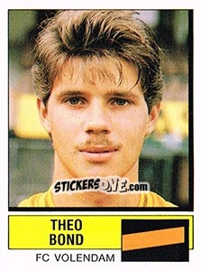 Sticker Theo Bond - Voetbal 1987-1988 - Panini