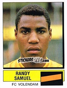 Sticker Randy Samuel - Voetbal 1987-1988 - Panini