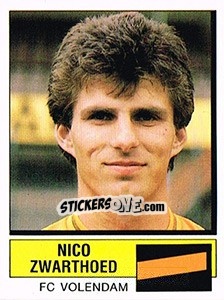 Figurina Nico Zwarthoed - Voetbal 1987-1988 - Panini