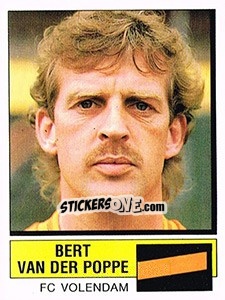 Sticker Bart van der Poppe - Voetbal 1987-1988 - Panini