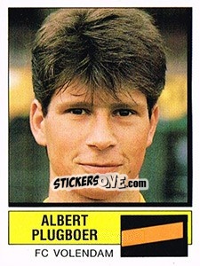 Sticker Albert Plugboer - Voetbal 1987-1988 - Panini