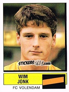Sticker Wim Jonk - Voetbal 1987-1988 - Panini