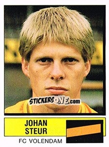 Figurina Johan Steur - Voetbal 1987-1988 - Panini