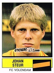 Sticker Johan Steur - Voetbal 1987-1988 n. 290 - Panini