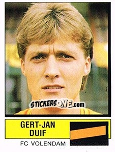 Figurina Gert-Jan Duif - Voetbal 1987-1988 n. 291 - Panini