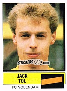 Sticker Jack Tol - Voetbal 1987-1988 - Panini