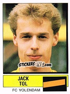 Figurina Jack Tol - Voetbal 1987-1988 - Panini