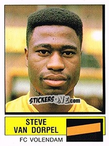 Sticker Steve van Dorpel - Voetbal 1987-1988 - Panini