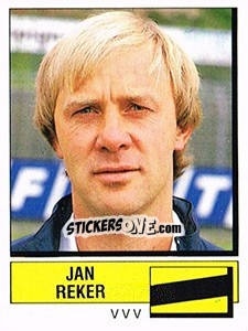 Sticker Jan Reker - Voetbal 1987-1988 - Panini